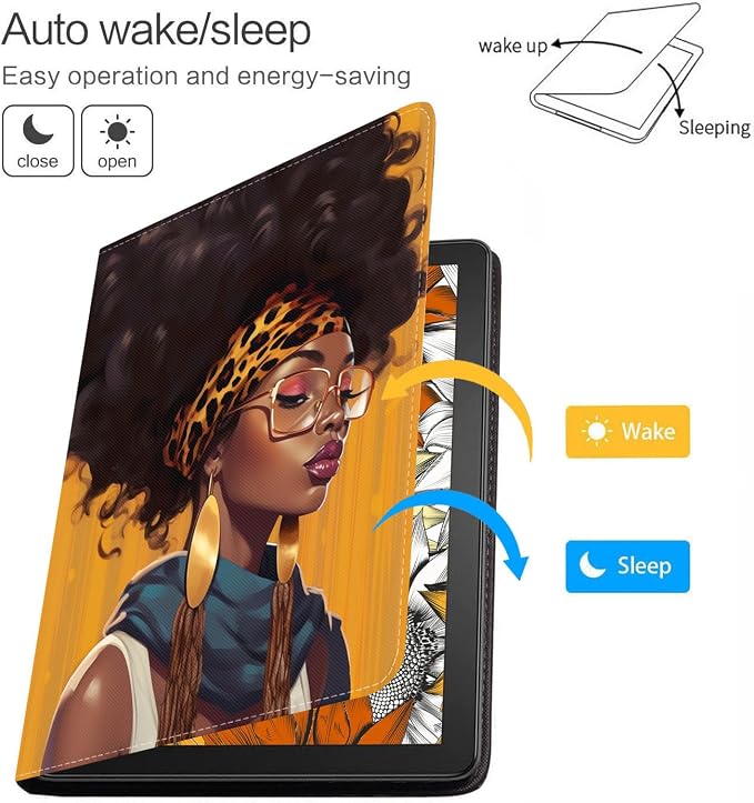 Case for Samsung Galaxy Tab A 8.0 2019 (SM-T290/T295/T297) Slim Lightweight PU Leather Stand Cover with Auto Wake/Sleep for Galaxy Tab A 8.0 Inch Abstract Watercolor Art Dogs