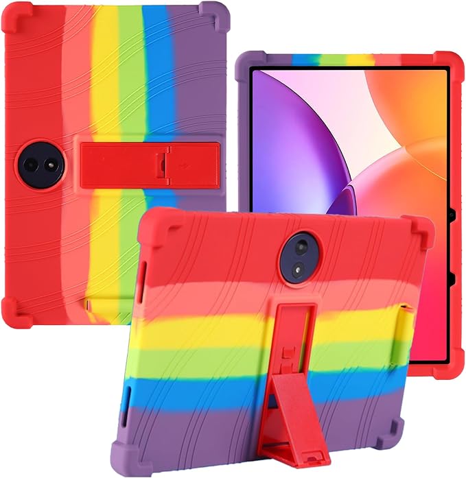 for TCL TAB A1 Plus 12.2 Inch Tablet CaseBOVUGAC Adjustable Stand Shockproof Easy Installation Slim and Lightweight Premium Silicone Protective Shell for TCL TABA1 Plus 12 Case Cover.(Black)