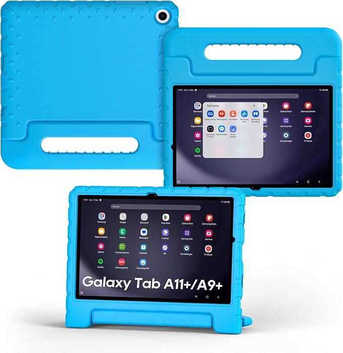 Kids Case for Samsung Galaxy Tab A11+/A9+ Plus 11 Inch 2025/2023 Tablet | Foldable handle highly durable odorless and easy to install suitable for children's learning and play.