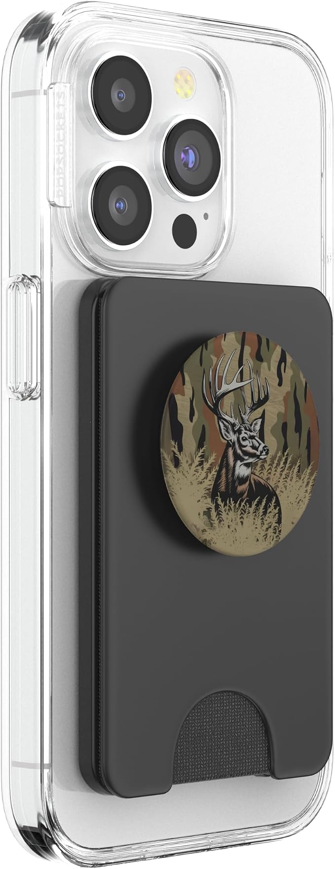 Aesthetic Whitetail Deer Bottomland Camo Deer Hunting Camo PopSockets PopGrip for MagSafe