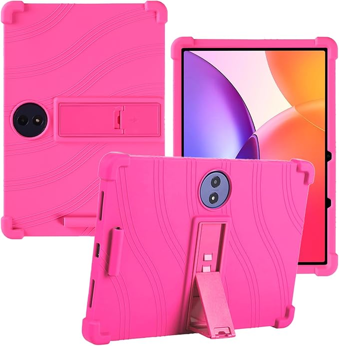 for TCL TAB A1 Plus 12.2 Inch Tablet CaseBOVUGAC Adjustable Stand Shockproof Easy Installation Slim and Lightweight Premium Silicone Protective Shell for TCL TABA1 Plus 12 Case Cover.(Black)