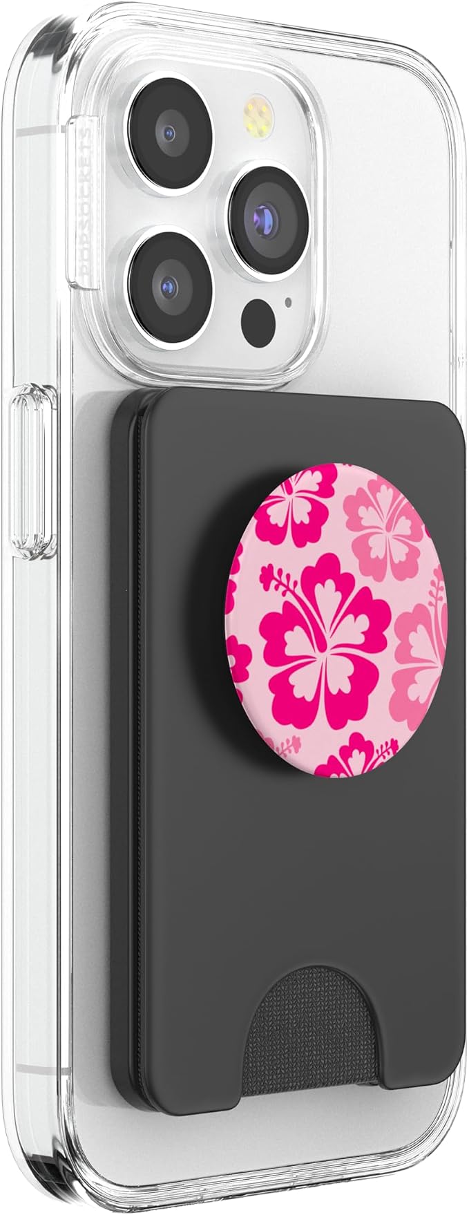 Hibiscus Flower Beach Hawaiian Exotic Floral Surf Vibe Pink PopSockets Adhesive PopGrip