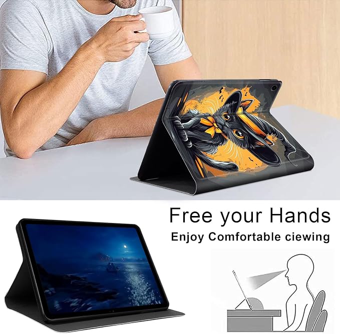 Case for Samsung Galaxy Tab A11 Plus 2026 &amp Galaxy Tab A9+ 11 Slim Smart Stand Cover with Auto Wake/Sleep Shockproof Protective Shell for Work &amp School Astronaut