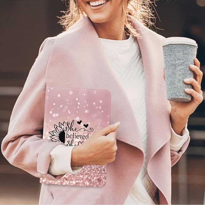 Case for Samsung Galaxy Tab A 10.1 Inch 2019 Tablet [SM-T510/T515/T517] Slim PU Leather Case Adjustable Stand with Auto Wake/Sleep - Bible Verse Proverbs 31:25