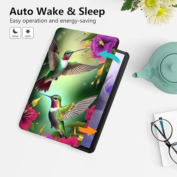 for 10.1 Amazon Fire HD 10 Tablet (13th Generation 2023 Release)PU Leather Multi-Angle Anti Slide Stand Cases with Auto Wake/SleepAnimals Dog Paws Galaxy