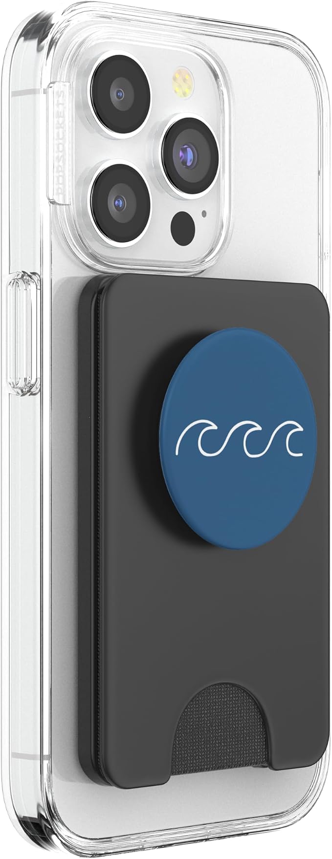 Cute Minimalist Ocean Sage-Blue Great-Waves Aesthetic Gift PopSockets Adhesive PopGrip