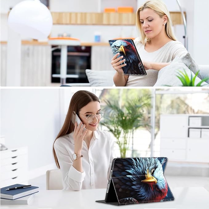 Case for iPad 10.2/10.5，iPad 9th/8th/7th Gen，for iPad 10.2 inch 2021/2020/2019/iPad Air 3rd Gen/Pro 10.5 - Slim Fit Standing Cover with Auto Sleep/Wake，Enchanted Forest 2