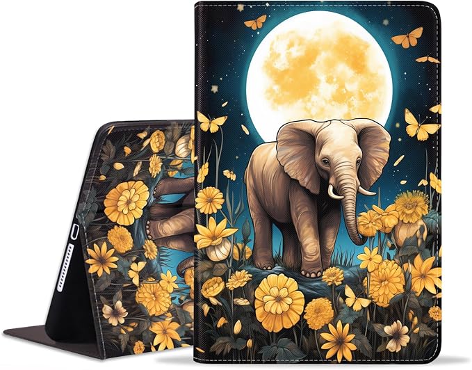 Case for Samsung Galaxy Tab S10 Lite/ S10 FE/ S9 FE 5G 10.9 Inch/ S9 11 Inch - Slim PU Leather Folding Stand Folio Cover with Auto Sleep/Wake - African American Girl