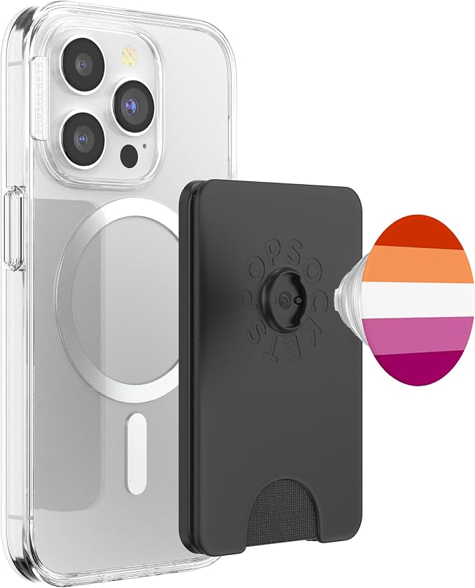Lesbian Flag Cool Pride Butch Tomboy Lesbo LGBTQ Homosexual PopSockets Adhesive PopGrip