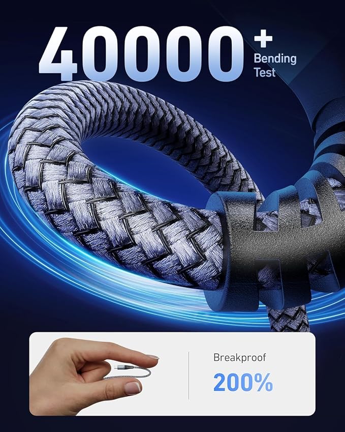 iPhone Charger Cable 6FT USB to Lightning Cable 3Pack Braided USB iPhone Charger Fast Charging Cable iPhone Cord Compatible with iPhone 14/13/12/11/Pro/Max/Mini/X/Plus/8/7/6/5S/SE/Plus/iPad and More
