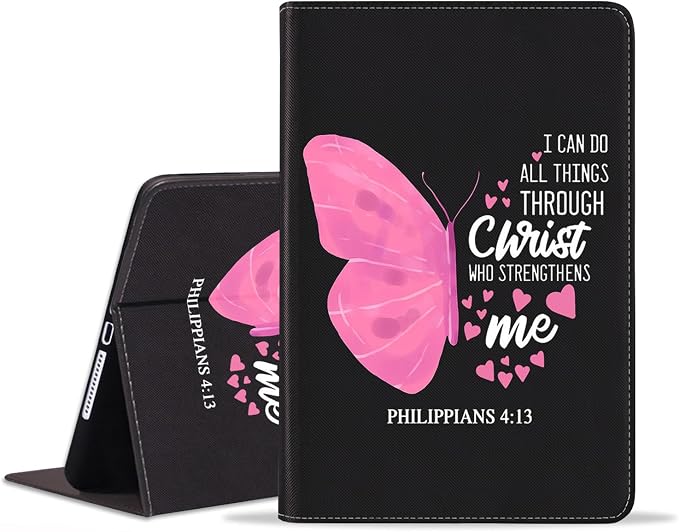 Case for iPad (A16) 11th Generation 11 Inch 2025 iPad 10th Generation 10.9 Inch 2022 Adjustable Stand Auto Wake/Sleep Smart Leather Case African American Black Girl