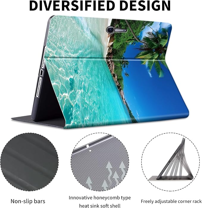Case for Microsoft Surface Pro 11/10 / 9 13 InchPU Leather Cute Slim Folio Adjustable Stand Cover Case for Surface Pro 11th Edition AIArt Red Dragonfly