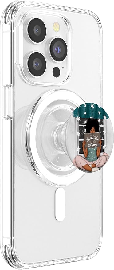 Book Accessoiries For Librarian &amp Teacher Reading Pattern PopSockets Adhesive PopGrip