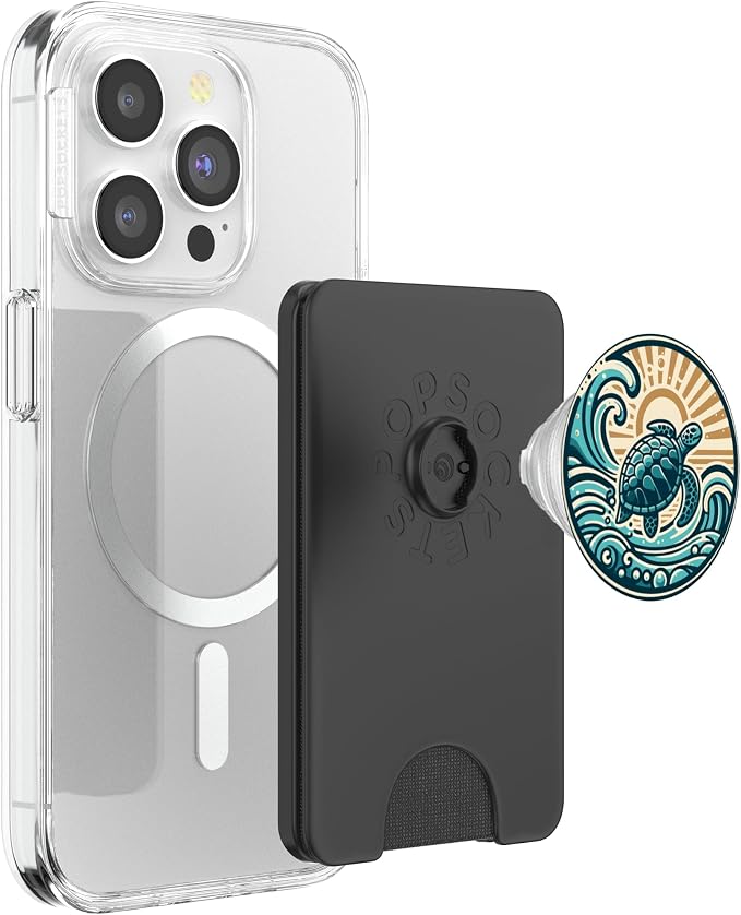 Ocean Beach Vacation Sea Turtle Tortuga Hawaii Island Swim PopSockets Adhesive PopGrip
