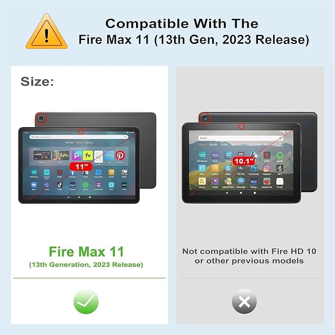 Case for Amazon Fire Max 11 Tablet (13th Generation 2023 Release) Auto Wake/Sleep Premium PU Leather Folding Stand Cover with Pen Holder &amp Multiple Viewing Angles - Beach