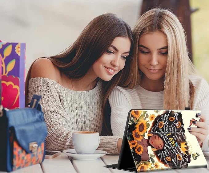 Case for Amazon Fire Max 11 Tablet (13th Generation 2023 Release) Multi-Angle Smart Stand Cover Auto Sleep/Wake for Fire 11 Max Tablet，African American Women Inspirational Quotes