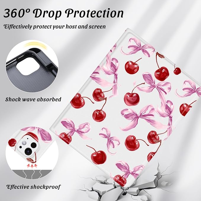 Cute Maple Bear Case for 10.2 iPad 2019/2020/2021(7th/8th/9th Gen) with Pencil Holder Auto Wake/Sleep Leather Soft TPU Back Cover for Women Girls