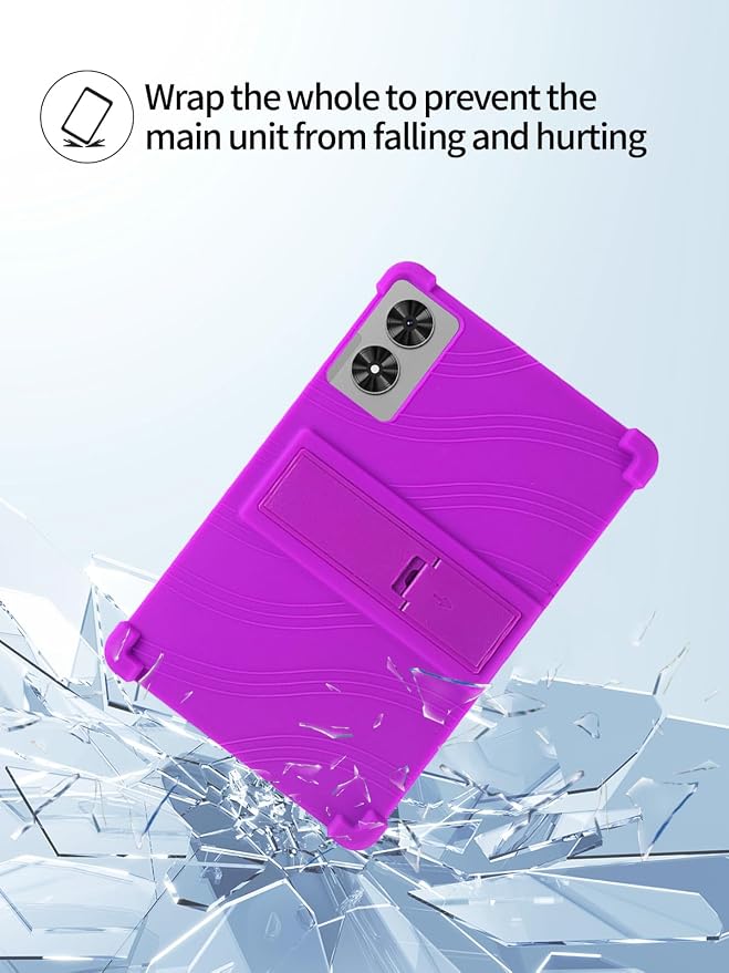 for Frameflow P11T Android 16 11-Inch TabletUYRUREL Skin-Friendly Soft Silicone Protective CaseFull Protection Against Drops and Scratcheswith Adjustable Viewing StandBlack.