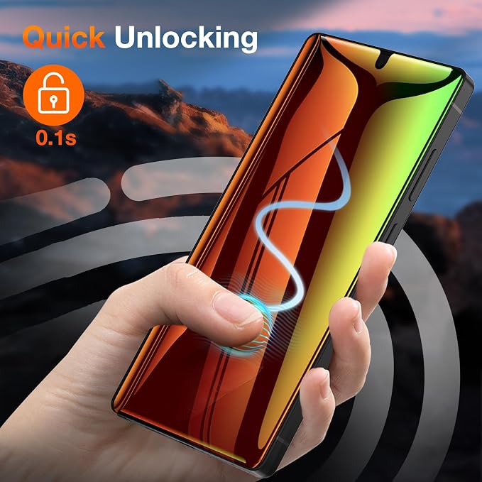 LYWHL 2 Pack for Samsung Galaxy S26 Ultra Privacy Screen Protector Anti-Spy Gradient Colorful Flexible Film [Auto-Alignment Tray] [Non-Glass] Original-Like Fingerprint Unlock Case Friendly