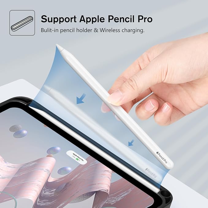 FINTIE Keyboard Case for iPad mini 7th Generation (A17 Pro) / mini 6 8.3 | Detachable Magnetic Bluetooth Keyboard Soft TPU Cover Multi-Angle Viewing Pencil Holder Backlight/Fantasy Ombre
