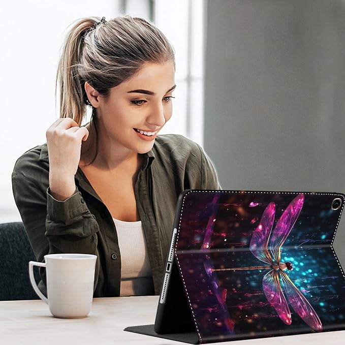 Case for Samsung Galaxy Tab S10 FE Plus 5G Multi-Angle Stand Smart Cover Shockproof with Auto Wake/Sleep for Galaxy Tab S10 FE+ 13.1 Inch (SM-X620/SM-X626B) 2025 Magic Mushrooms Fungus