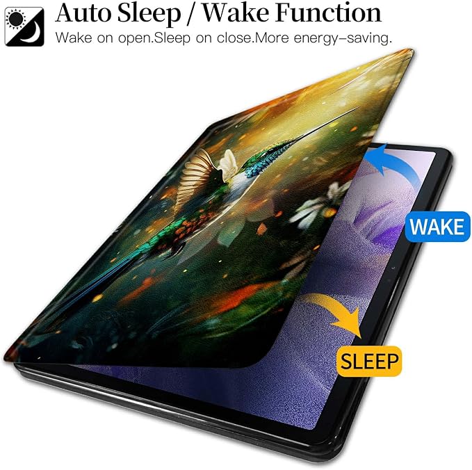Astronaut Mushrooms Pattern Case for iPad 10.2 iPad 9th Generation 2021/ iPad 8th Generation 2020/ iPad 7th Generation 2019360 Degree Rotating Stand Protective Cover with Auto Sleep/Wake