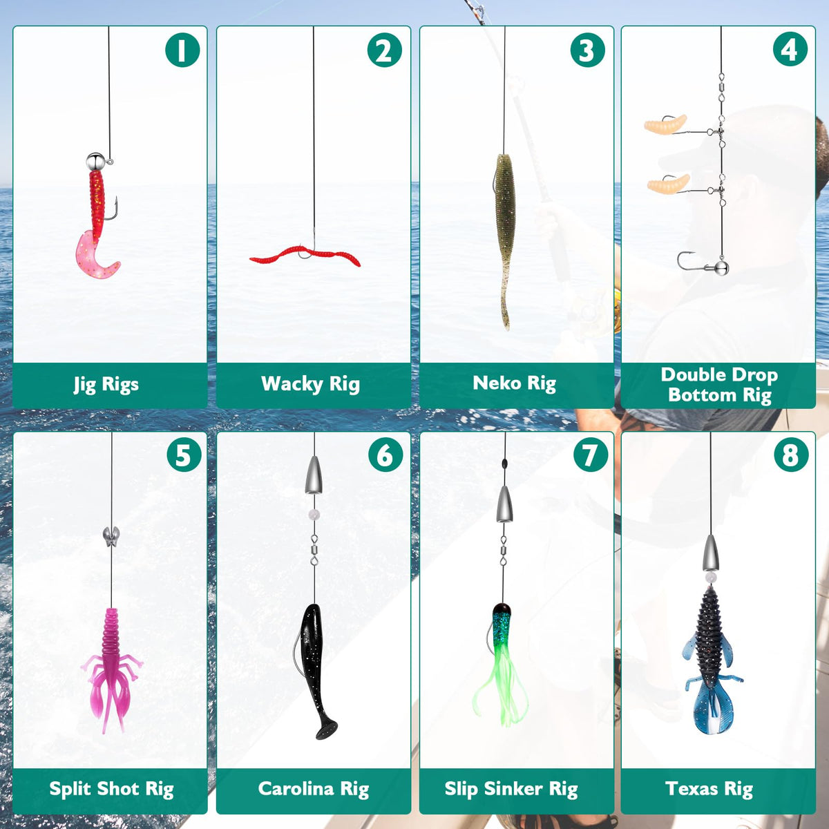 FONMANG 126Pcs Fishing Lures - 2025 New Tackle Box with Tackle Included, Fishing Kit with VIBs, Frogs, Minnows, Soft Baits, Hooks & Weights Accessories, Freshwater Lure Kit for Bass Walleye Trout