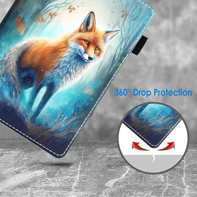 Case for Amazon Kindle Fire HD 10 Tablet 10.1 (9th/7th Generation 2019/2017 Release) Slim Folding Stand Folio Cover with Card Slot &amp Auto Wake/Sleep - African American Girl
