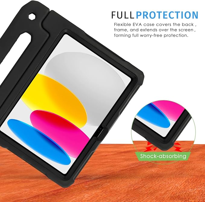 HDE Kids Shockproof Case Built-in Screen Protector for iPad 10th Gen 10.9