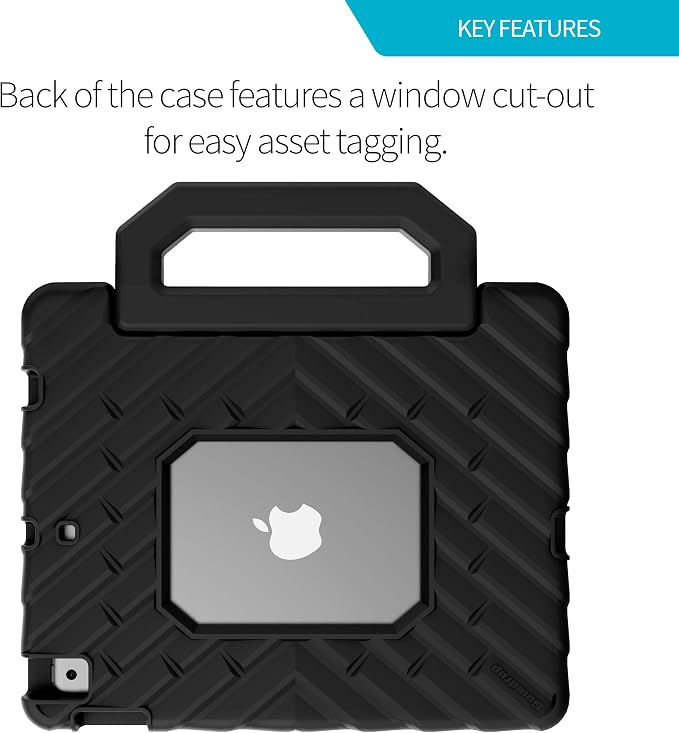 Gumdrop FoamTech Rugged case Fits Apple iPad 11th Generation (A16) &amp 10th Gen 10.9 inch Drop Tested Cover - Black