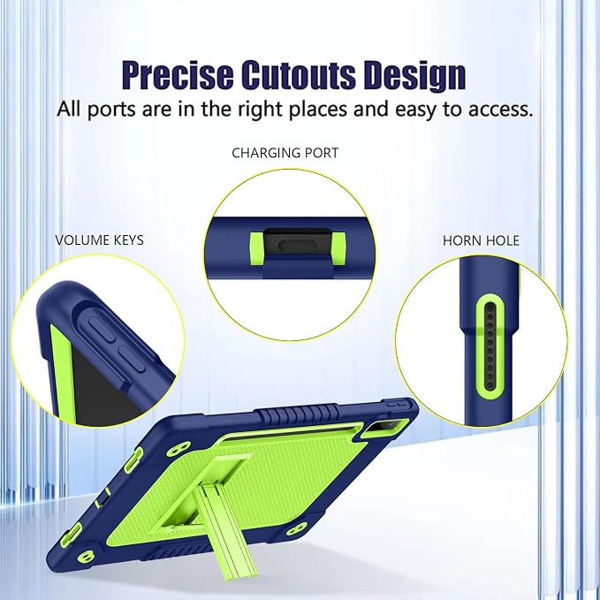 Case for Lenovo Tab P12for Lenovo Tab P12 12.7 Tablet CaseShockproof with Kickstand/Shoulder Strap Case for Lenovo tab P12/Xiaoxin Pad Pro 12.7 Tablet TB370FU/TB371FC (Black)