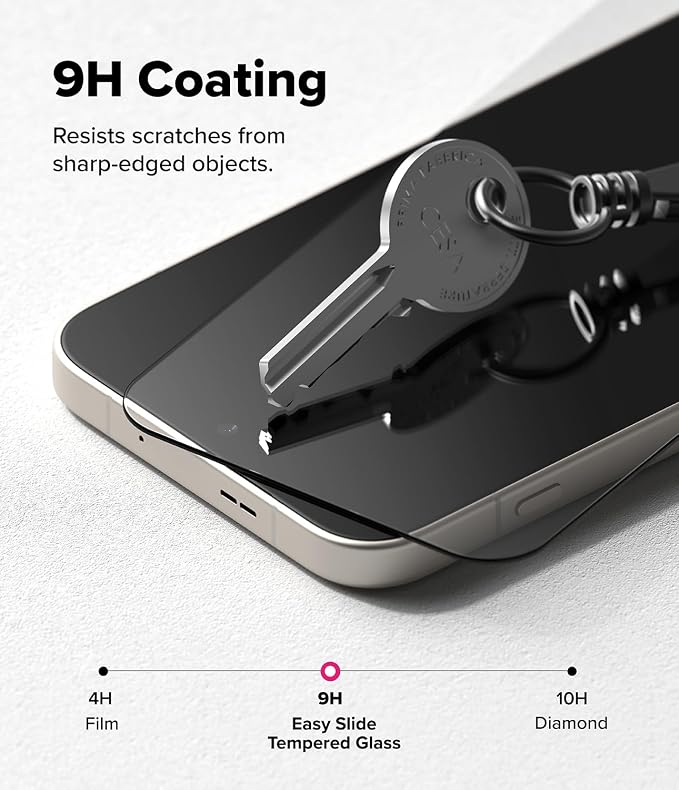 Ringke for OnePlus 15 Screen Protector [Easy Slide 2 Pack] | Easy Installation with Alignment Tool Case Friendly Premium 9H Hardness Tempered Glass