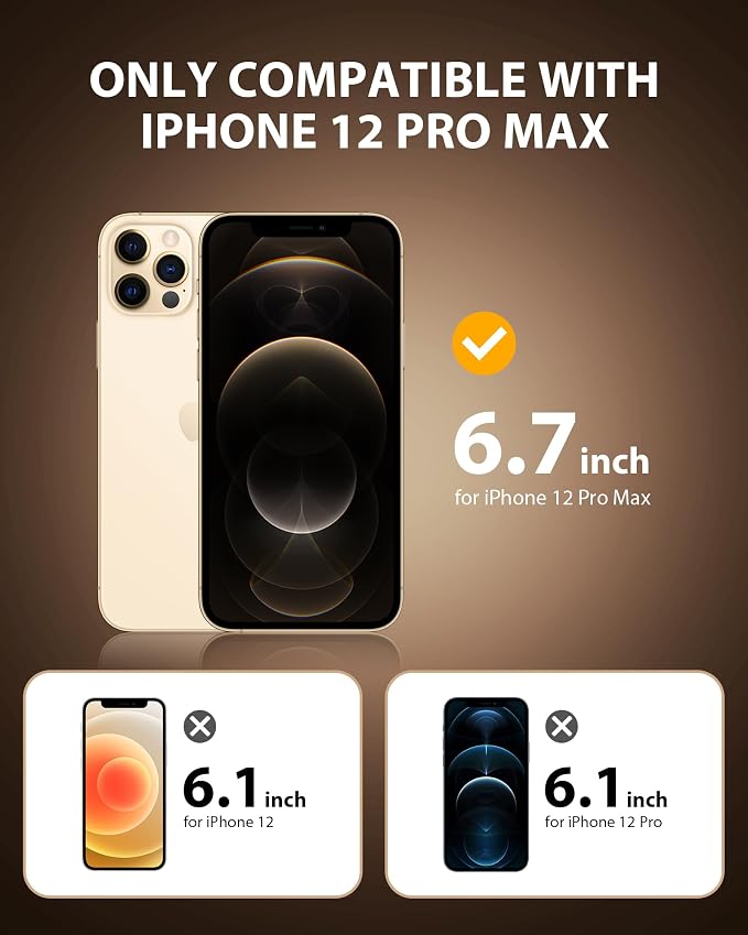 PDDKISS 2 Pack Screen Protector for iPhone 12/iPhone 12 Pro (2020) 6.1 inch Shatterproof Tempered Glass