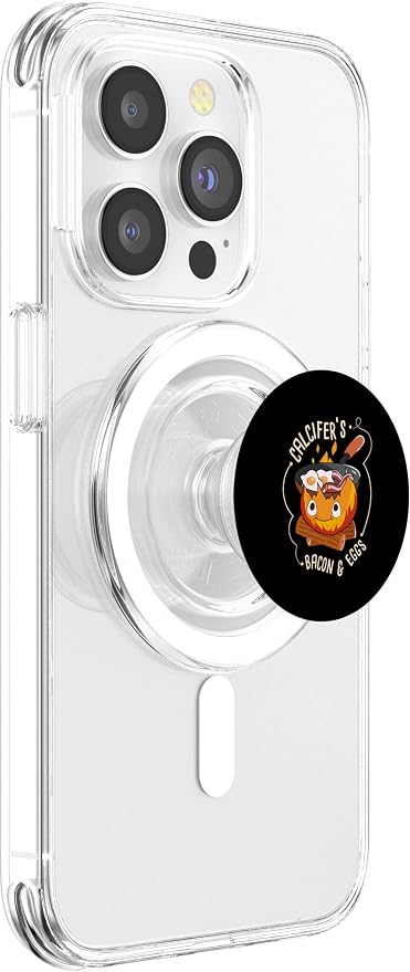 Calcifers Bacon and Egg I Camping Cooking I Bacon PopSockets Adhesive PopGrip