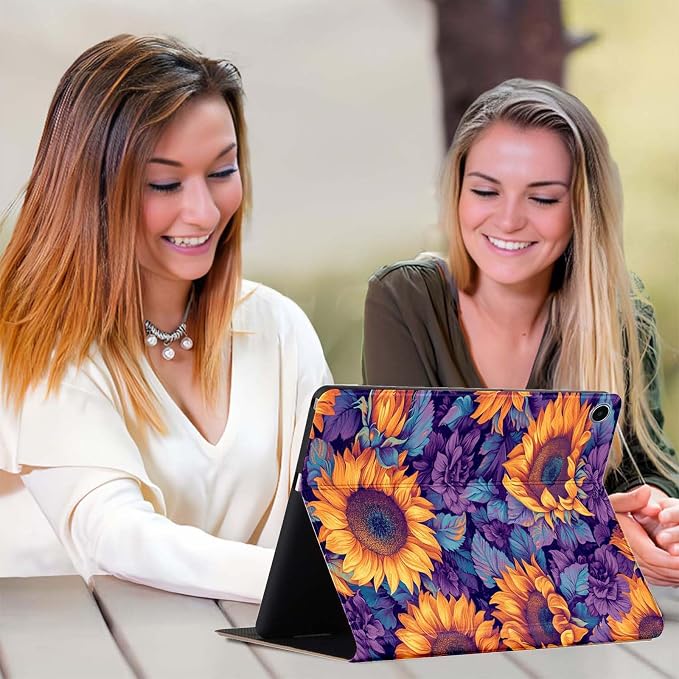 Case for iPad 9th/8th/7th Generation (2021/2020/2019) 10.2-inchSlim PU Leather Cover Adjustable Stand Auto Wake/SleepAurora Over Mountains