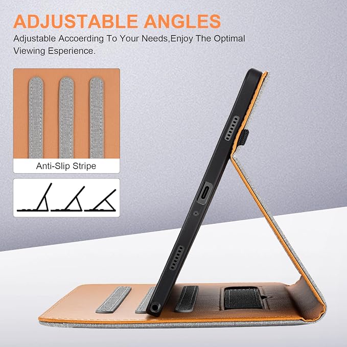 for Samsung Galaxy Tab A9 Plus Case Multiangle Stand for Samsung Tab A9 Plus Tablet Case 11 Inch SM-X210/SM-X216/SM-X218Black