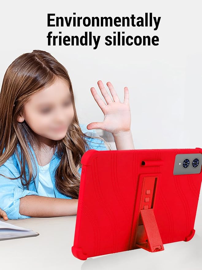 for TECLAST T65 13.4 inch Tablet Protective case Shockproof Lightweight Silicone Protective Cover with Stand Child-Friendly Protection Easy to Clean DesignBlack