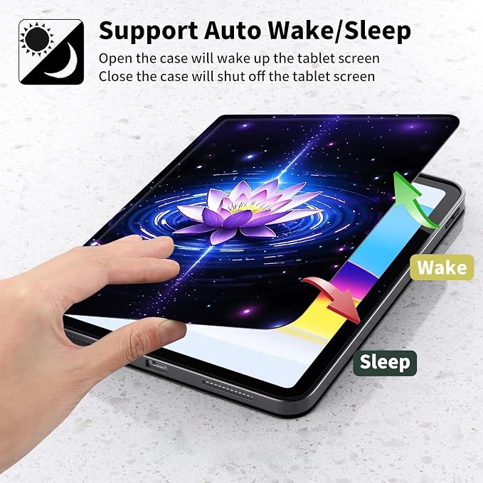 Case for Kindle Paperwhite 12th Generation 7 &amp Kindle ColorSoft Signature Edition – PU Leather with Auto Sleep/Wake Slim Lightweight Protective Cover – Beach Sunset Palms