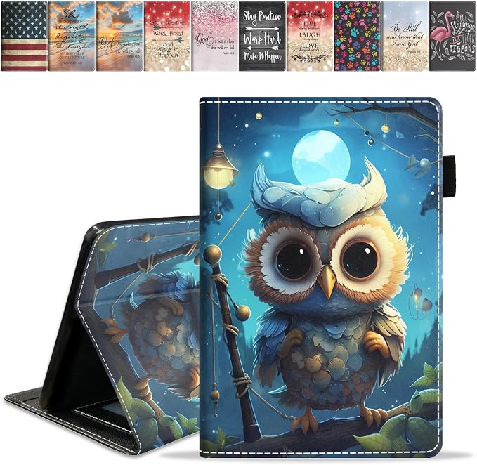 Case for Amazon Fire HD 10 Tablet (9th/7th Generation 2019/2017 Release) Slim PU Leather Cover with Card Slot &amp Auto Wake/Sleep for Fire 10.1 Tablet African American Girl