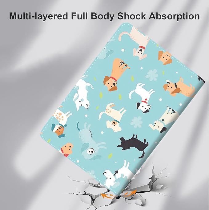 Case for iPad (A16) 11th Generation 11 Inch (2025) iPad 10th Generation 10.9 Inch (2022)，Slim Fit Foldable Standing Cover Case with Auto Sleep/Wake ，Red Moon Japanese Landscape