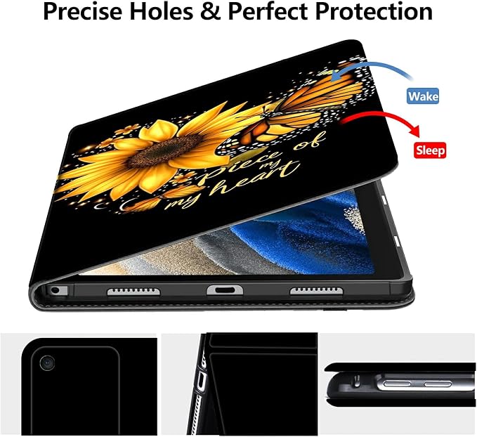 Case for Amazon Fire 7 Tablet 2019/2017 Release 9th/7th Generation PU Leather Smart Protective Cover with Auto Sleep/Wake for Fire 7 2019Dog Wearing Witch Hat Pumpkin