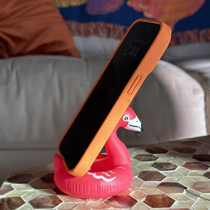 Genuine Fred FLOAT ON Flamingo Phone Stand - Smartphone holder for desk - Cute home &amp office accessories - Compatible with Android/iPhone &amp More - Does NOT float - Fun stocking stuffer Offic