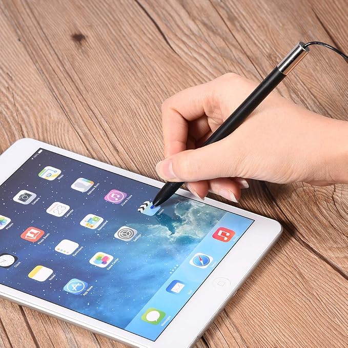 Touch Screen PenProfessional Touch Pen Spring Pen with Spring Rope Spring Pen for Resistive Screen Car Navigation Touch Screen