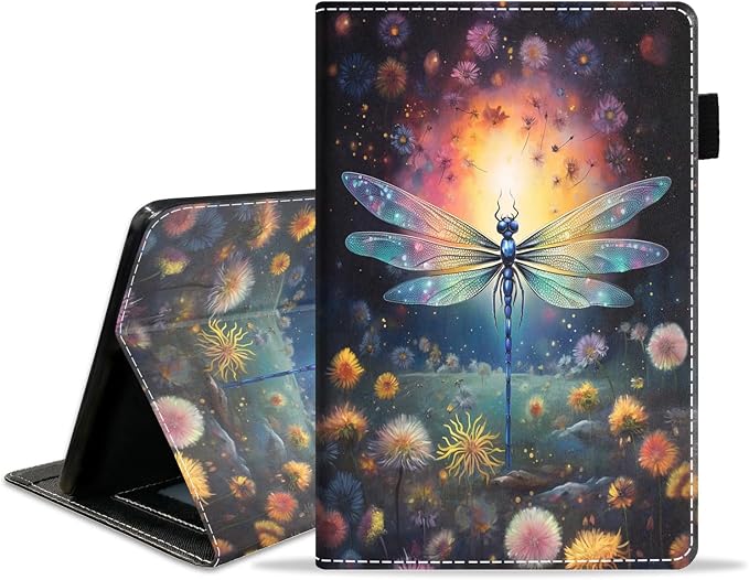 Case for Amazon Kindle Fire HD 8/Fire HD 8 Plus Tablet (12th/10th Generation 2024/2022/2020 Release) - PU Leather Folio Cover with Smart Auto Wake/Sleep Bald Eagle