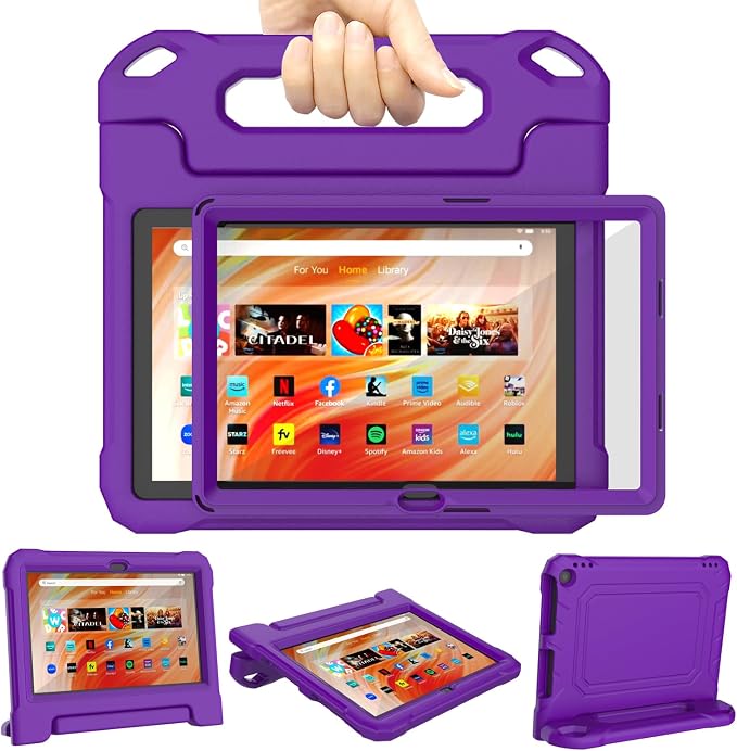 DJ&ampRPPQ Kids CaseEVA Strong Anti Drop is Suitable for 10 inch Tablet. Not Compatible with Ipad 10in Tablet Black