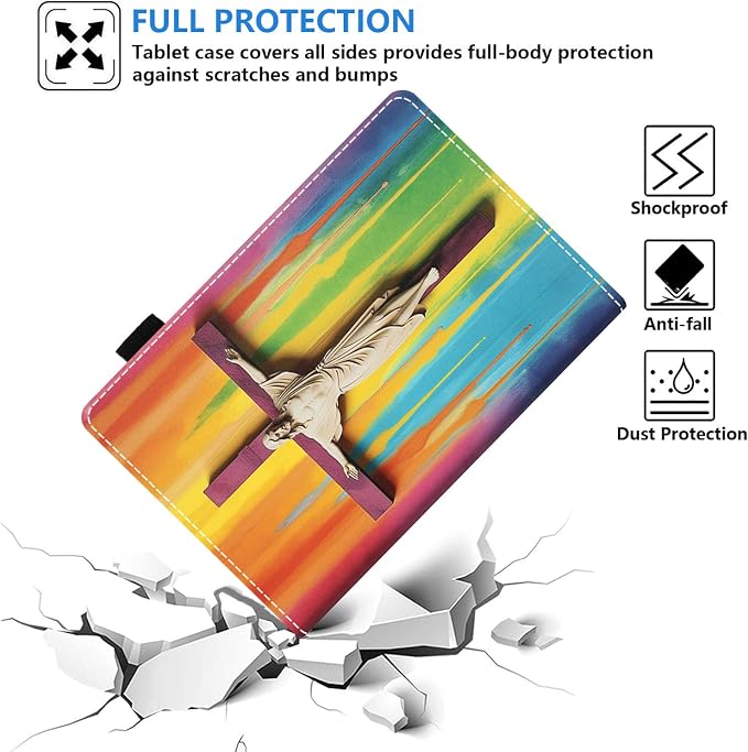 Case for Amazon Fire HD 8/HD 8 Plus Tablet (8 12th/10th Generation 2024/2022/2020 Release) Slim PU Leather Stand Folio Cover with Auto Wake Sleep African Woman Wolf