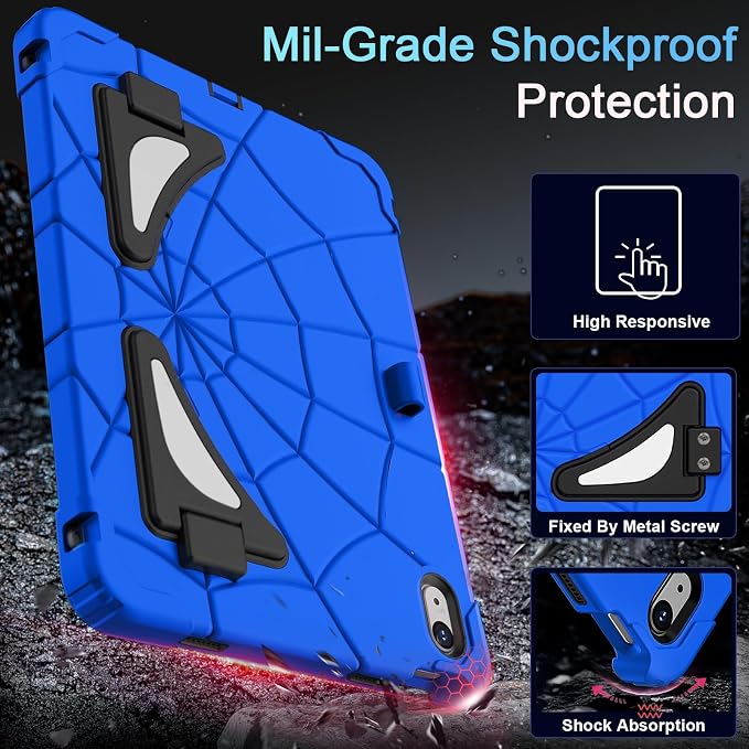 Auizotl Case for iPad (A16) 11'' 11th/10th Generation 10.9'' 2025/2022iPad Case 10th Generation with Screen ProtectorHeavy Duty Shockproof Cover for i Pad 11.0/10.9 InchBlack