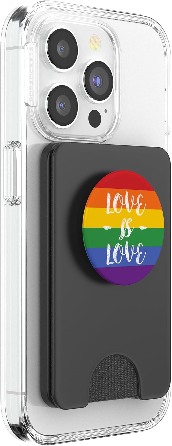 LGBT Pride Rainbow Flag Love is Love PopSockets Adhesive PopGrip