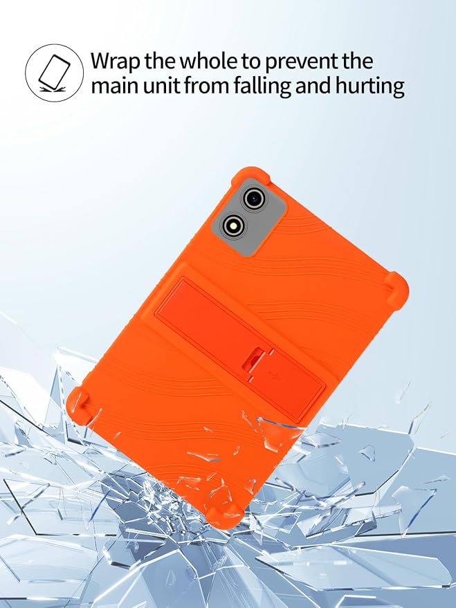 for YLEEBG P30 Android 15 Gaming Tablet10.1 2.5K Ultra Clear Display Tablet Model CaseUYRUREL Soft Silicone Adjustable Stand Cover Lightweight Kids FriendlyBlack.