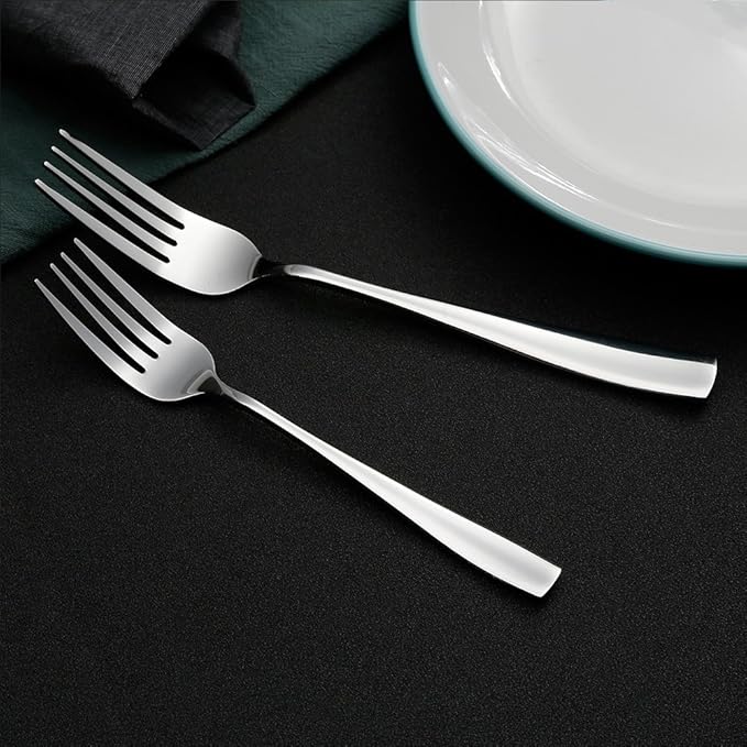 Eslite Stainless Steel Dinner/Salad Forks Set,24-Piece,8 Inches